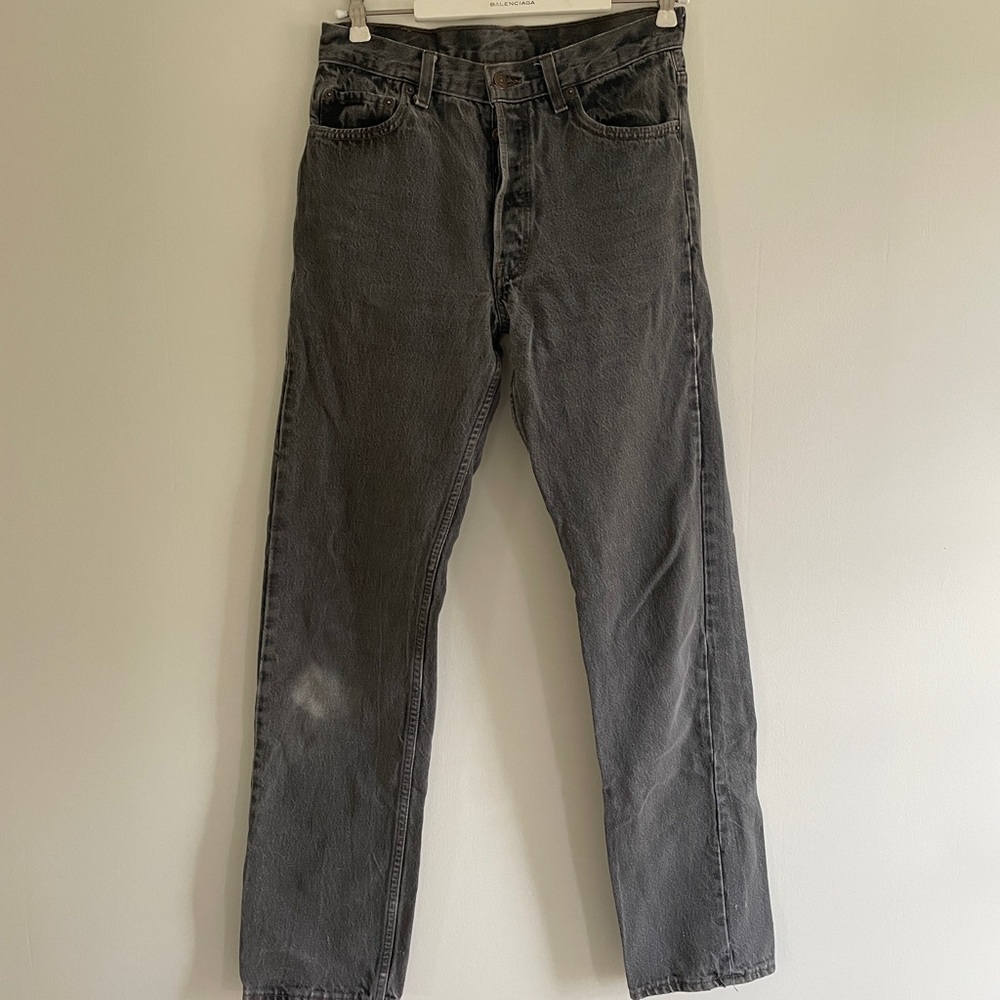 Vintage Levi’s 501 jeans faded black grey 30 x 34